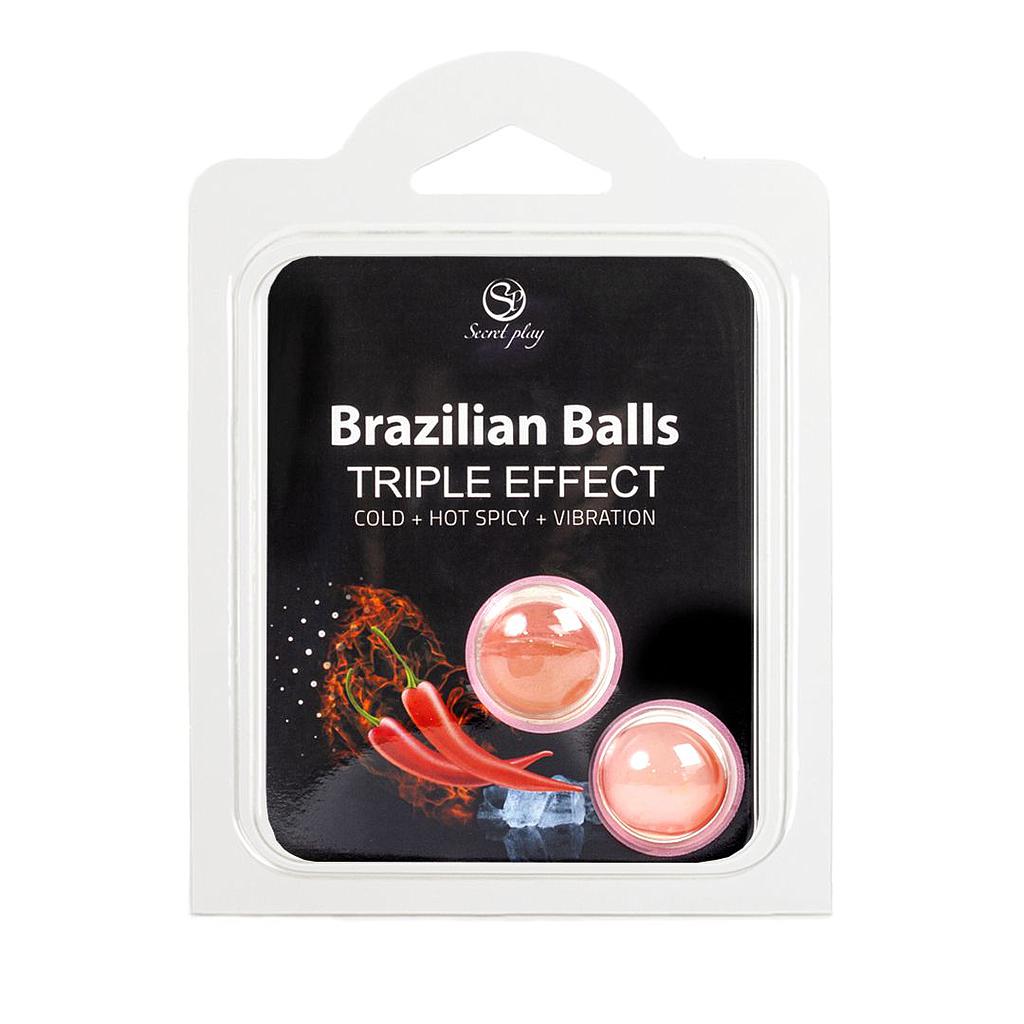 BOULES BRÉSILIENNES TRIPLE EFFET X2 Cod. 3699
