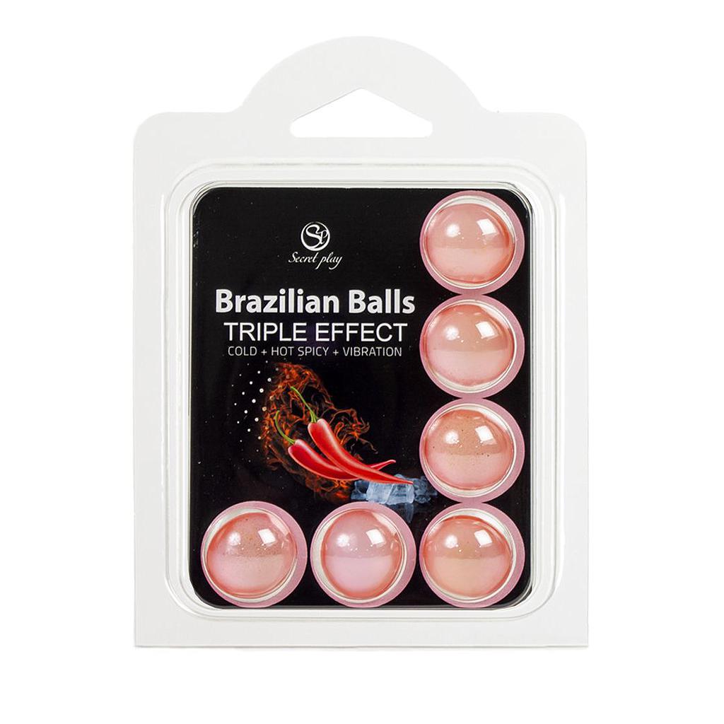 TRIPLE EFFECT BRAZILIAN BALLS - PACK 6 UNITS Cod. 3699-1