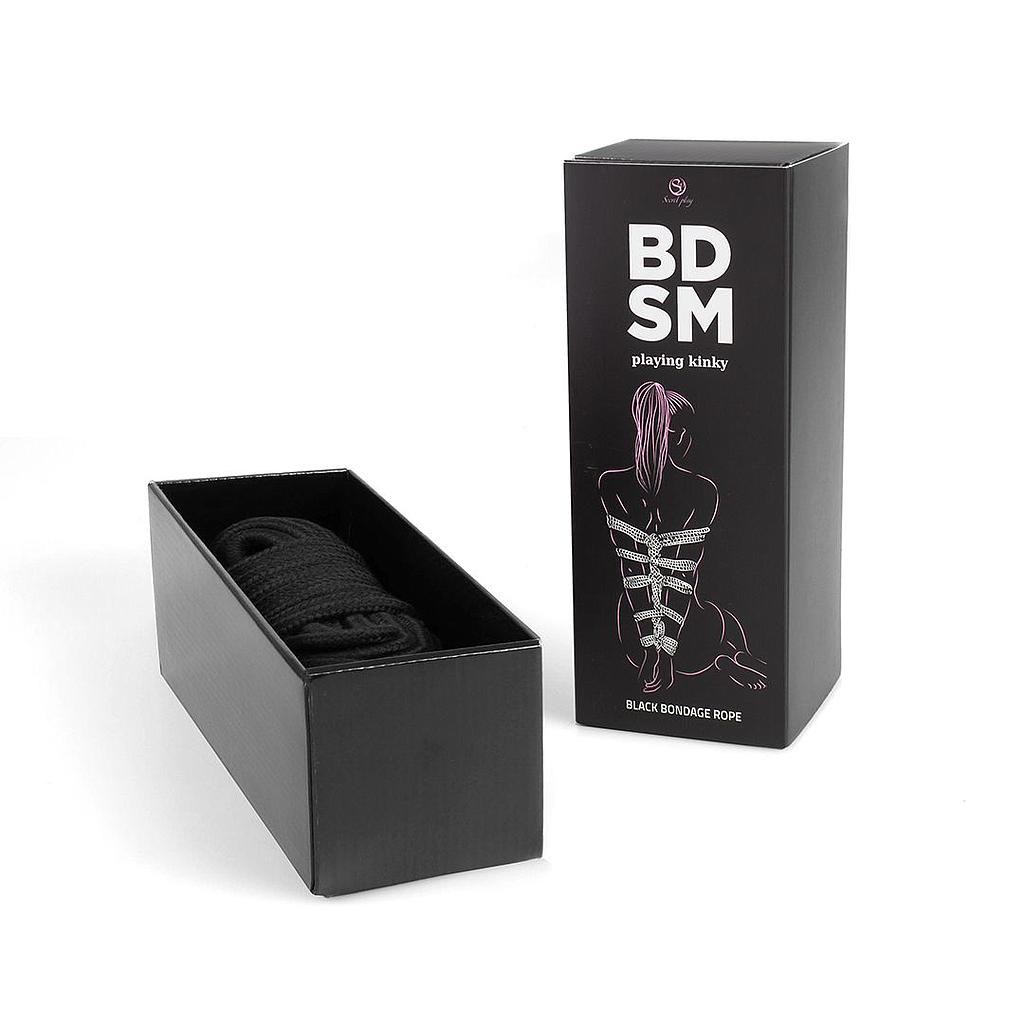 CUERDA BONDAGE NEGRA - BDSM COLLECTION Cod. 6247