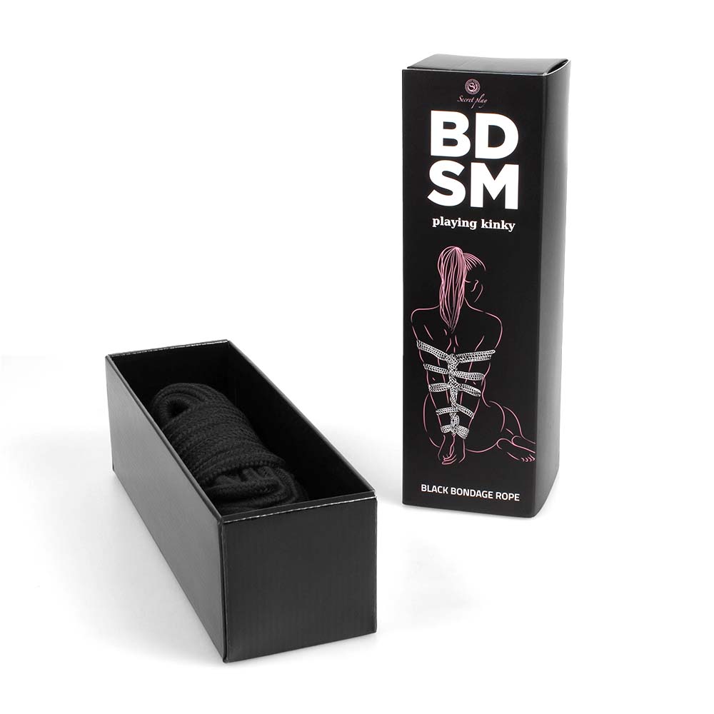 BLACK BONDAGE ROPE - BDSM COLLECTION Cod. 6247