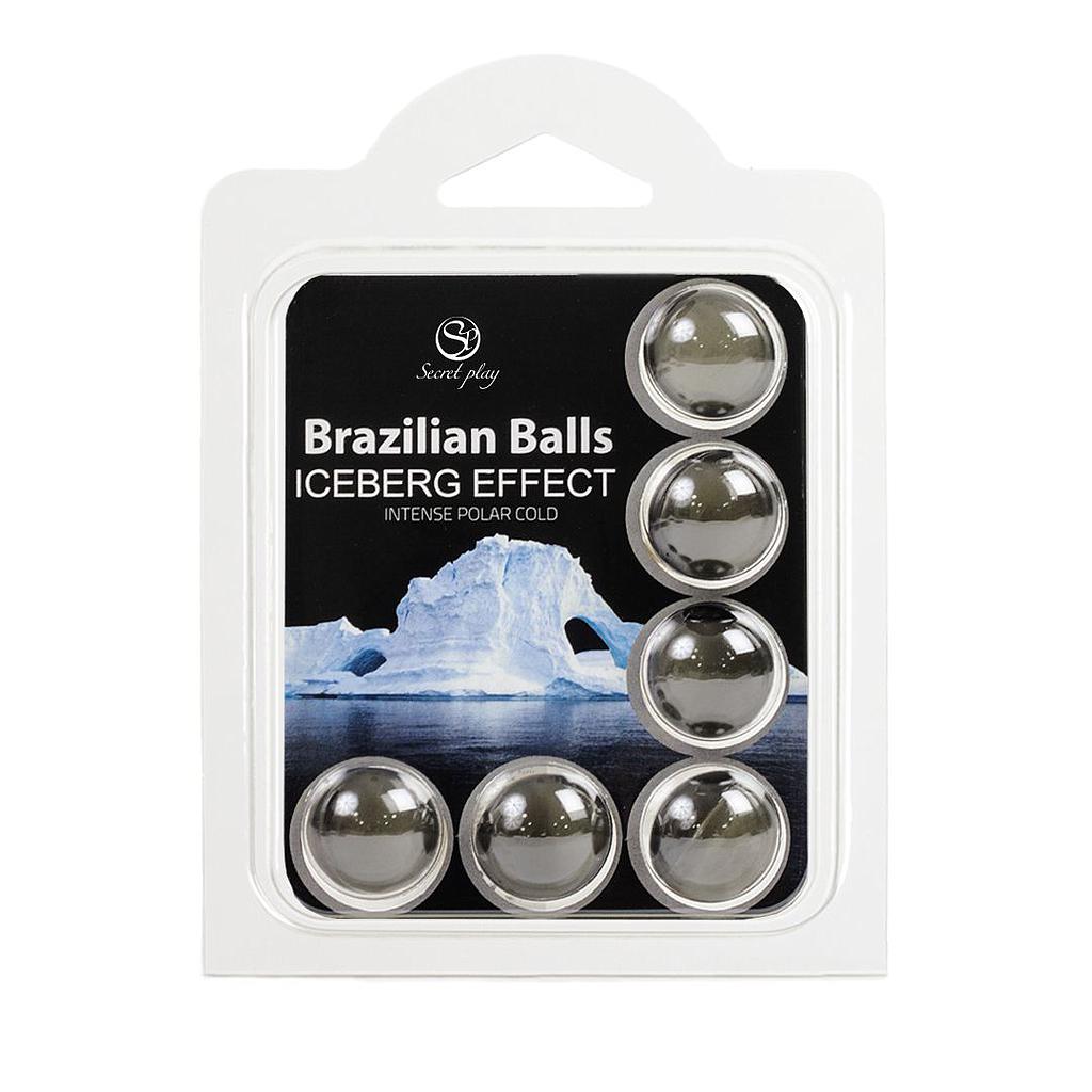 SET 6 BRAZILIAN BALLS ICEBERG EFECTO Cod. 3700-1