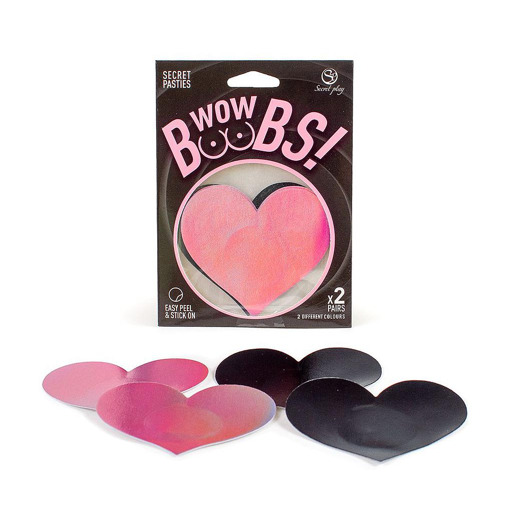 WOW BOOBS! HEART NIPPLE PASTIES Cod. 6262