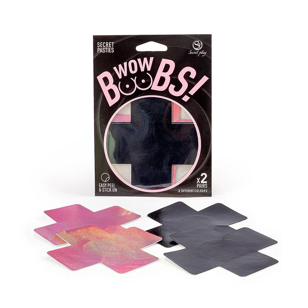 WOW BOOBS! CROSS NIPPLE PASTIES Cod. 6264