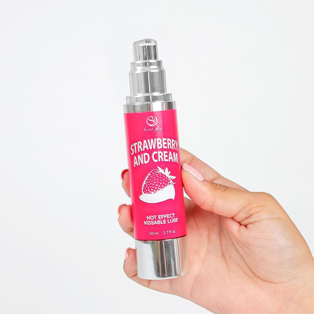 LUBRICANTE EFECTO CALOR - FRESAS &amp; NATA Cod. 3538