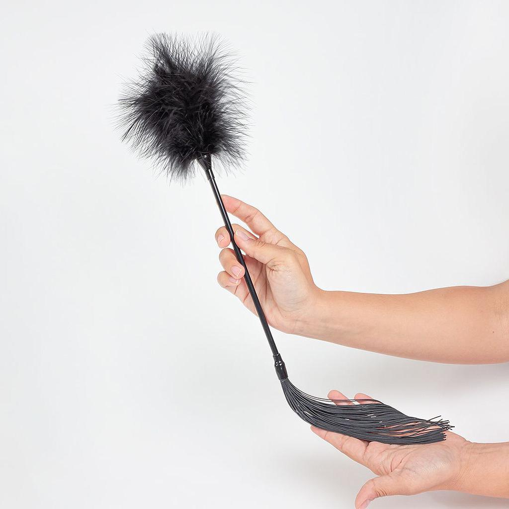 BLACK FEATHER TICKLER &amp; WHIP Cod. 3421K