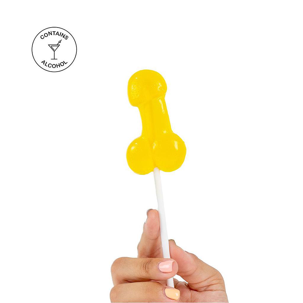 PIÑA COLADA JELLY PENIS LOLLIPOP WITH ALCOHOL Cod. 1728