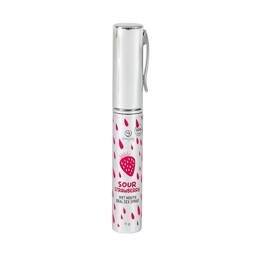 SPRAY SEXO ORAL BOCA HÚMEDA - FRESA ÁCIDA Cod. 3744