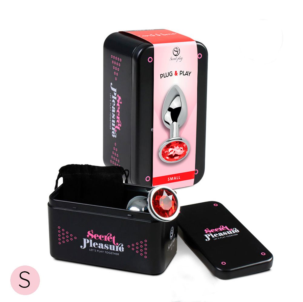 PLUG ANAL ROUGE EN ALUMINIUM - SMALL Cod. 6151R