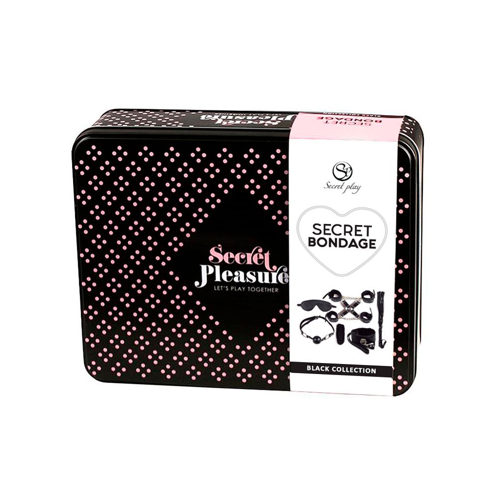 KIT BDSM 8 PIÈCES - NOIR Cod. 6148K