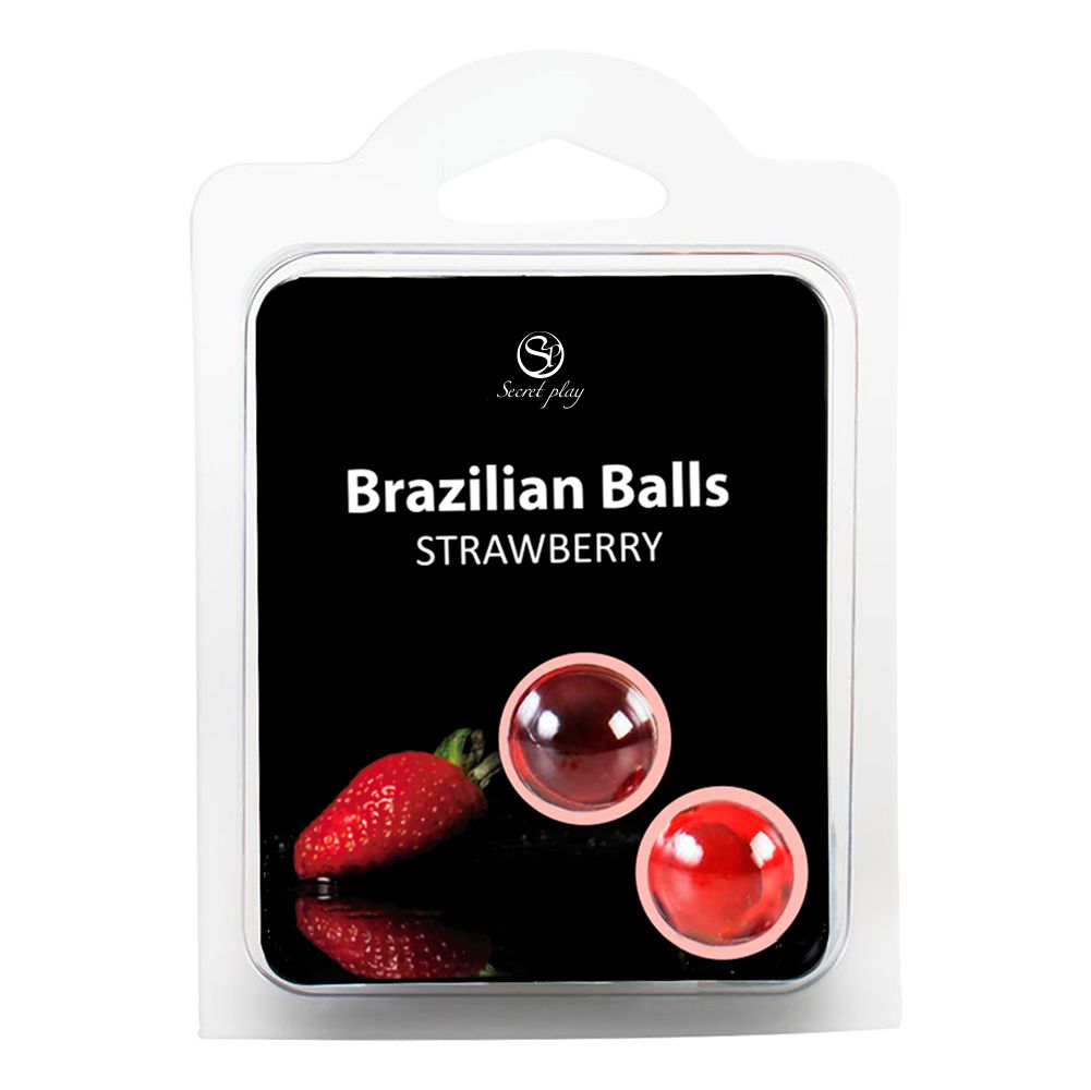BOULES BRÉSILIENNES SAVEUR FRAISE X2 Cod. 3385-7