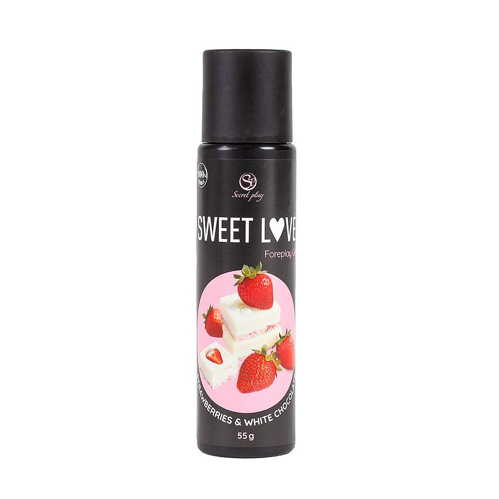 LUBRICANTE FRESAS &amp; CHOCOLATE BLANCO - SWEET LOVE Cod. 3672