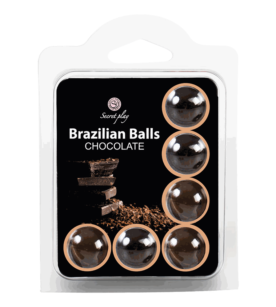 SET 6 BRAZILIAN BALLS CHOCOLATE Cod. 3386-1