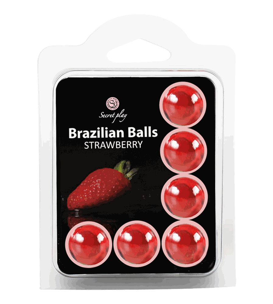 STRAWBERRY BRAZILIAN BALLS - PACK 6 UNITS Cod. 3386-7