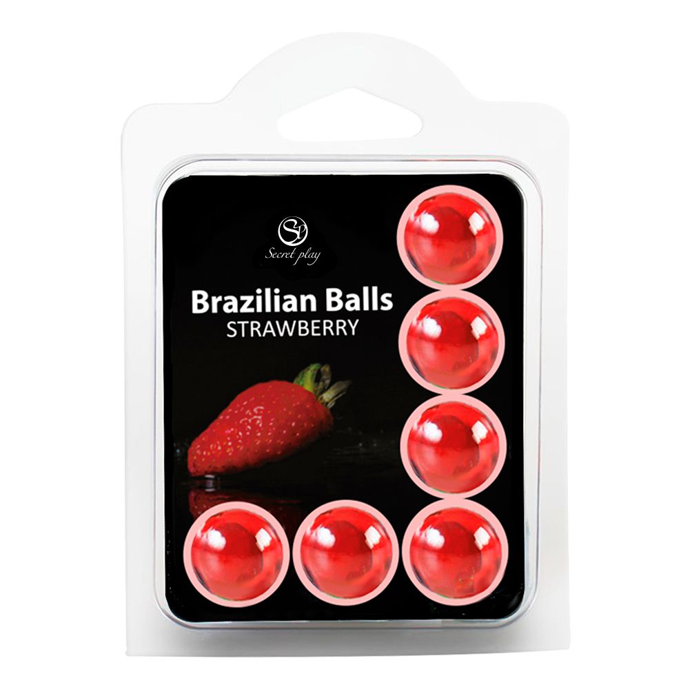 STRAWBERRY BRAZILIAN BALLS - PACK 6 UNITS Cod. 3386-7