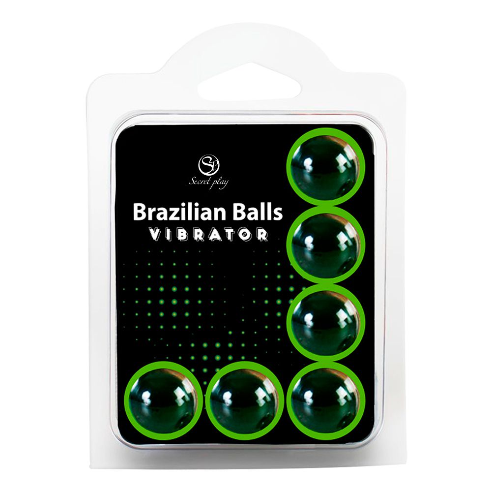VIBRATION EFFECT BRAZILIAN BALLS - PACK 6 UNITS Cod. 3591-1