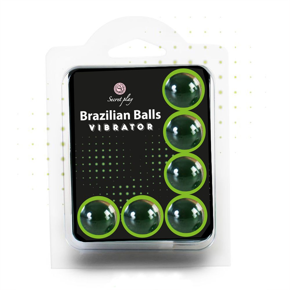 VIBRATION EFFECT BRAZILIAN BALLS - PACK 6 UNITS Cod. 3591-1