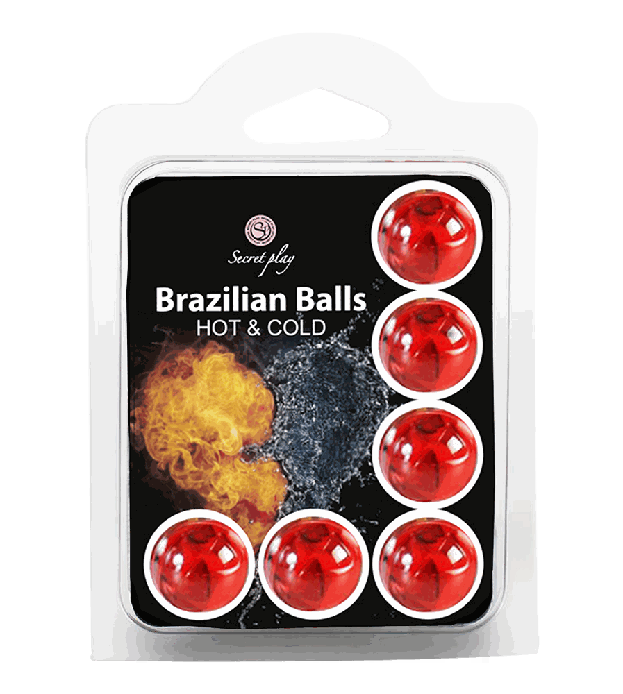 HOT &amp; COLD EFFECT BRAZILIAN BALLS - PACK 6 UNITS Cod. 3629-1