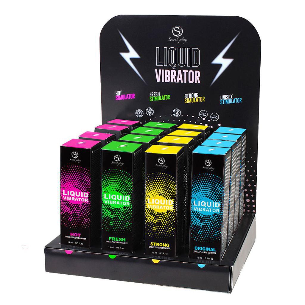 PRÉSENTOIR VIBRATEUR LIQUIDE (16 UNITÉS) Cod. 9992