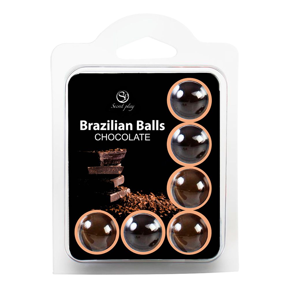 CHOCOLATE BRAZILIAN BALLS PACK 6 UNITS Cod. 33861 Secret Play