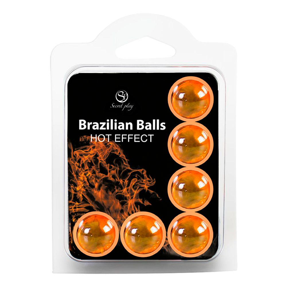 HOT EFFECT BRAZILIAN BALLS PACK 6 UNITS Cod. 35751 Secret Play