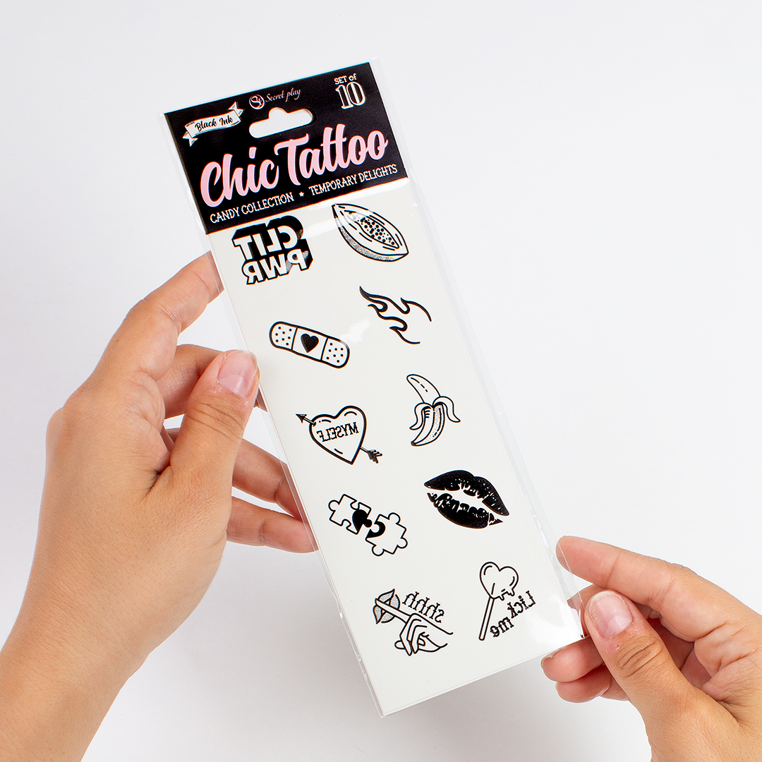 SET de 10 TATTOOS TEMPORALES - CANDY COLLECTION Cod. 6258