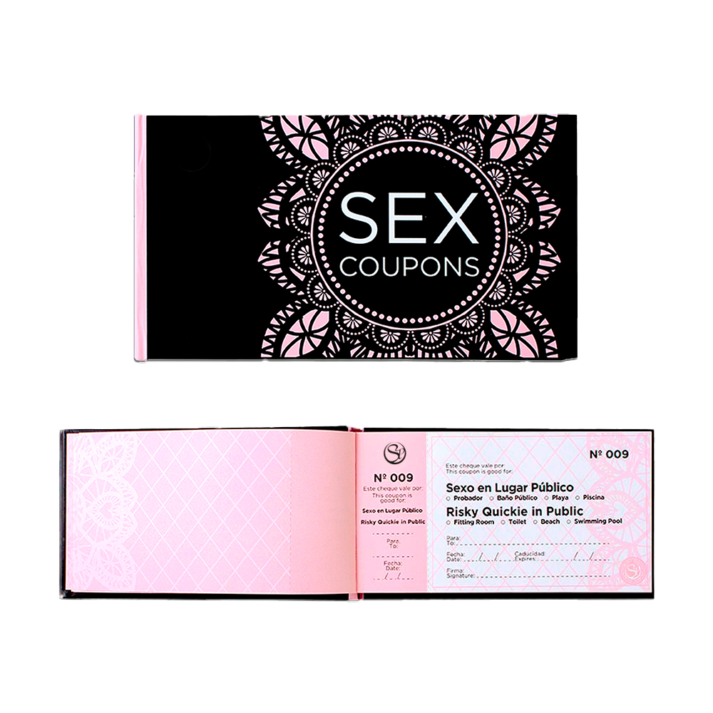 Secret Play Sex Coupons em Inglês e Espanhol