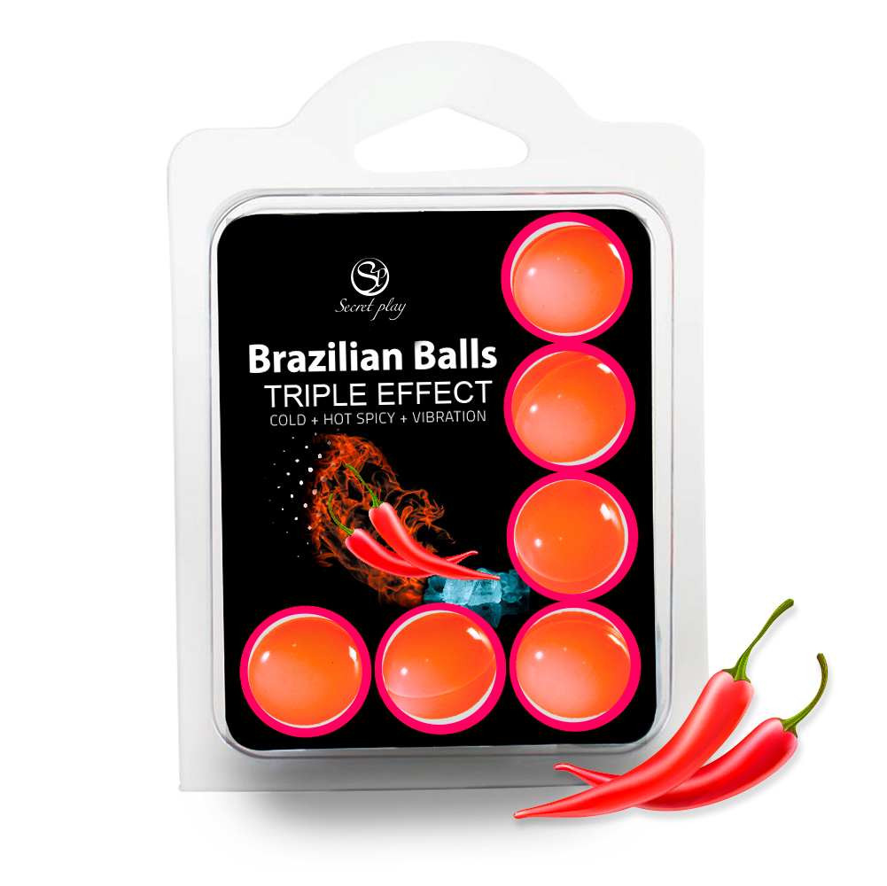 SET 6 BRAZILIAN BALLS EFECTO PICANTE